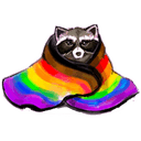 pride raccoonq Slack emoji