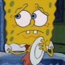 spongebob nervous plate Slack emoji