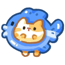 fishy kitten e Slack emoji