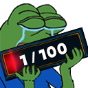 pepe hug 100 score Slack emoji