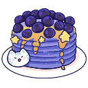 blueberry pancakes starry Slack emoji