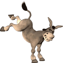 donkey kicke Slack emoji