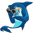 cool shark e Slack emoji