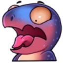 purp raptor e Slack emoji