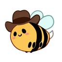 bee cowboyq Slack emoji
