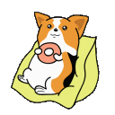 donut corgi e Slack emoji