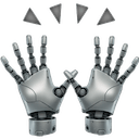 raised robot hands Slack emoji