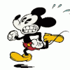 mickey running Slack emoji