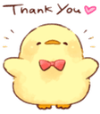 cute chick thankyou Slack emoji