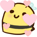 beehive zzz bee luv Slack emoji