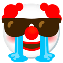 cool clown crying Slack emoji