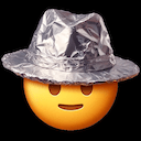 tinfoil fedora Slack emoji