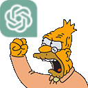old man yells at chatgpt Slack emoji