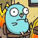 this is fine gopher Slack emoji