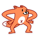 confident cat strutq Slack emoji