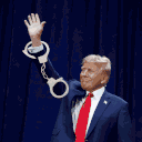trump in handcuffs Slack emoji
