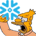 old man yells at snowflake Slack emoji