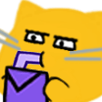 meow stare Slack emoji