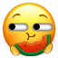 eatin melon e Slack emoji