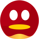 round face sad shocked Slack emoji