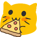 meow pizza Slack emoji
