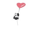 panda flyheart Slack emoji