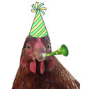 chicken party Slack emoji