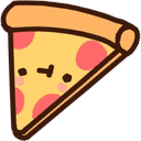 pizza slice blush Slack emoji