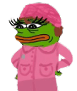 pepe pink wig sideq Slack emoji