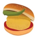 burger pickle slice Slack emoji