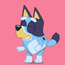 bluey dancing Slack emoji