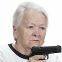 grandma with gun Slack emoji
