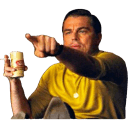 leo pointing Slack emoji