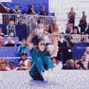 raygun break dancing Slack emoji