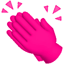 pink clap Slack emoji