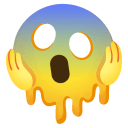 scream melt Slack emoji