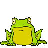 frog chill smile Slack emoji