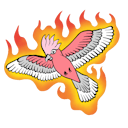 flaming galah Slack emoji