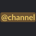 at channel dark Slack emoji