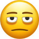 face with bags under eyes Slack emoji