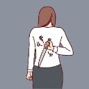 woman backstab knife Slack emoji