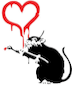 banksy rat heart Slack emoji