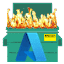 dumpster fire Slack emoji