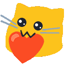 meow heart Slack emoji