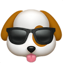 cool dog Slack emoji