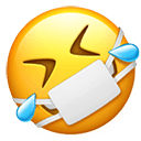 rofl with mask Slack emoji
