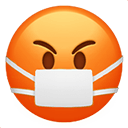 angry with mask Slack emoji