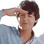 paul beatles waving Slack emoji